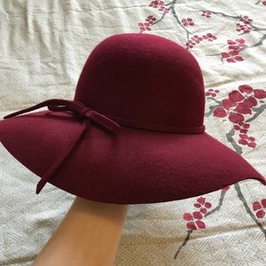 Maroon Floppy Sun Hat